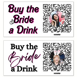 Bachelorette Venmo Stickers, Bachelorette Party Supplies, Party Decorations, Bach Bash Favors, QR Code Game, Gift for Bride to Be, Bride Squad Accessories