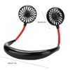 Hands free Neck Hanging USB Charging Outdoor Mini Portable Fan(Black)