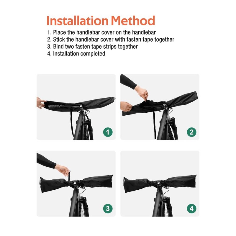 XIUWK 2-Pack Bike Cover for Handlebar