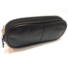 AKSHIDE Double Spectacles Case/Glasses Case/Glasses Pouch (Black)