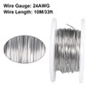 sourcing map 0.5 mm 24AWG Heating Resistance Cable Nichrome Wires