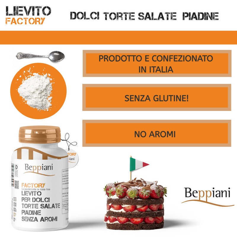 Beppiani ‍ Lievito in polvere 240g professionale istantaneo (1)