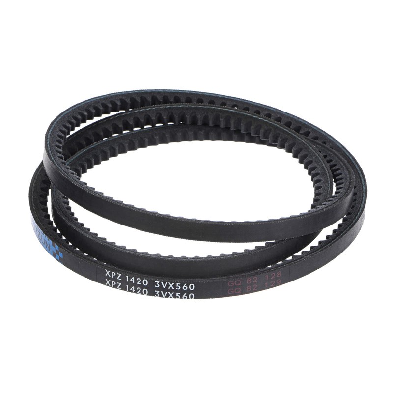 sourcing map XPZ1420/3VX560 Drive Belt 1420 mm Pitch Length Rubber