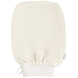Cinq Mondes Kassa Exfoliating Glove. Naturally exfoliate dry skin. Use with Beldi Black Soap. skin is deeply purified, and regains its softness and radiance