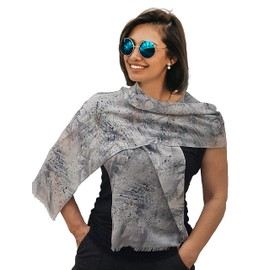 Lightweight Cashmere Scarf, Luxury Women Shawl, Natural Fabric, Modern Fashion Elegant Lady's Accessory, Original Gift Ideas, Birthday Gifts for Lady