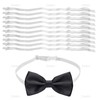 AUEAR, 10 Pack White Adjustable Bow Tie Strap with Clip