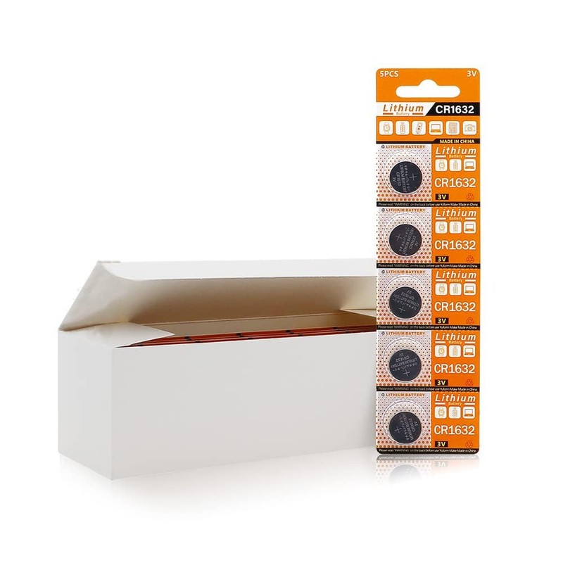 Cotchear 5pcs/Pack CR1632 Button Battery 3V CR1632 Lithium Coin Cell