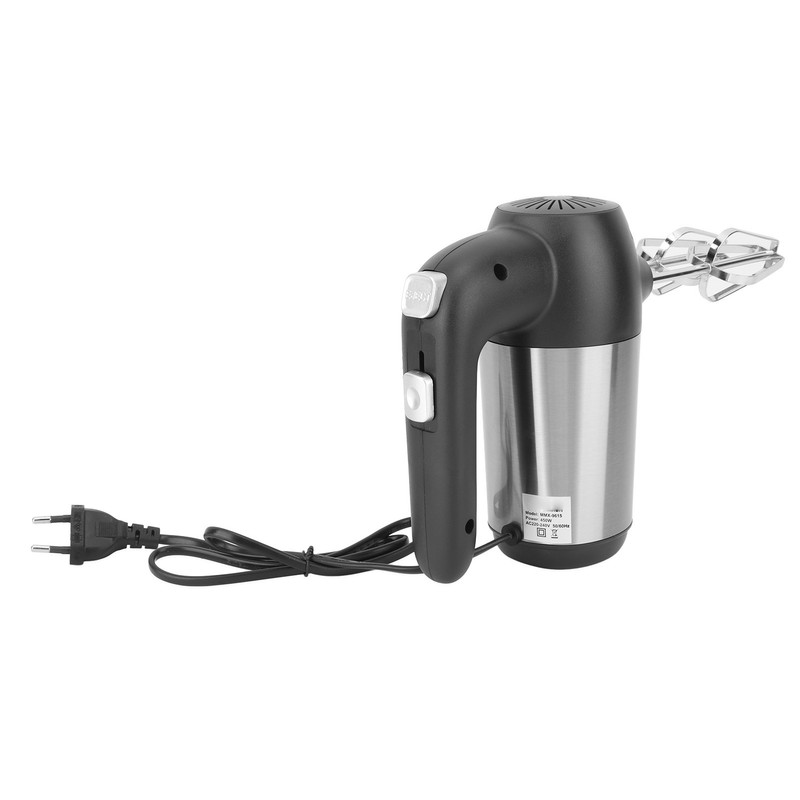 450W Electric Hand Mixer 304 Stainless Steel 5 Gear Speed