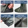 Waterproof Shoe Covers For Rain，Rain Boot Covers With Zipper,Galoshes Shoe