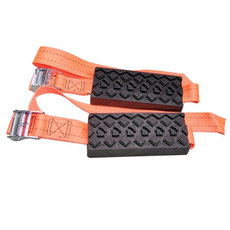 2Pcs Car Escape Board Chain Design Portable Anti Slip Rugged