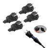4PCS 2 Slot Plug to IEC320 C5 Power Adapter Professional