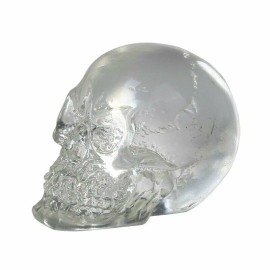 Pacific Giftware 12 Clear Crystal Like Mini Skulls Figurines Busts.Cute! 1 Doze