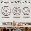 Oakrain Wall Clock for Living Room Decor, 27.5'' Big Clock