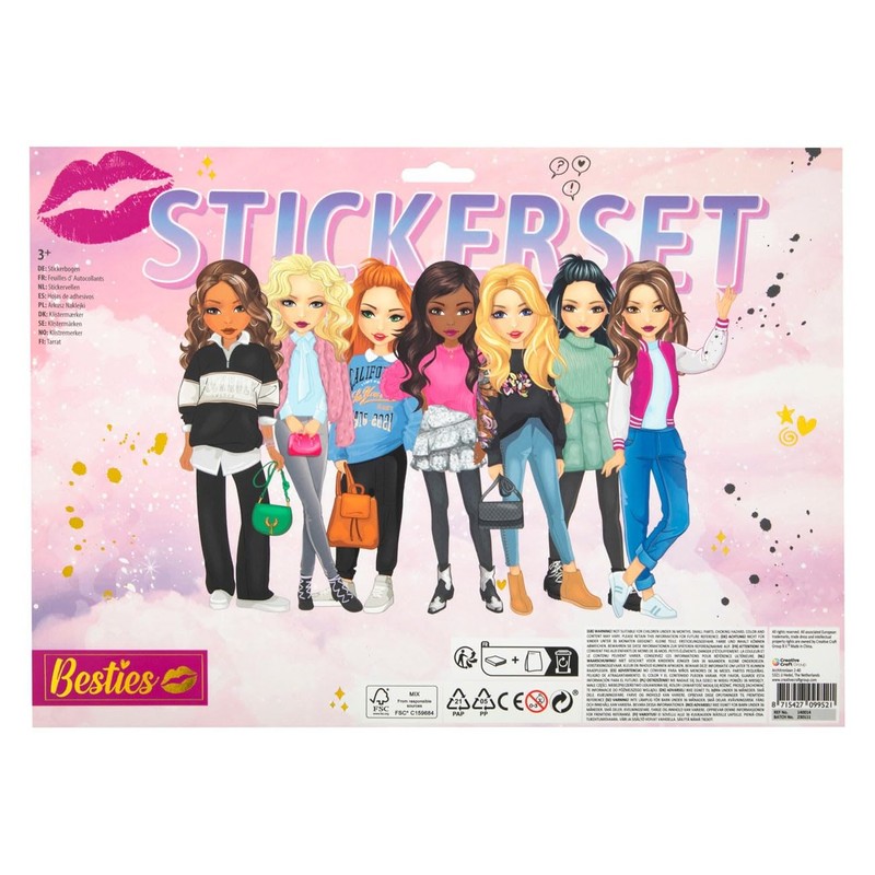 Besties Mega Sticker Set, 300 Pieces
