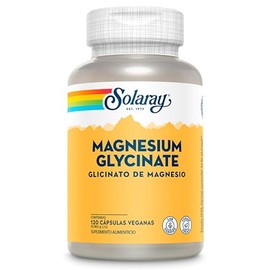 SOLARAY Glicinato de Magnesio, Ingredientes Seleccionados - 120 cápsulas veganas