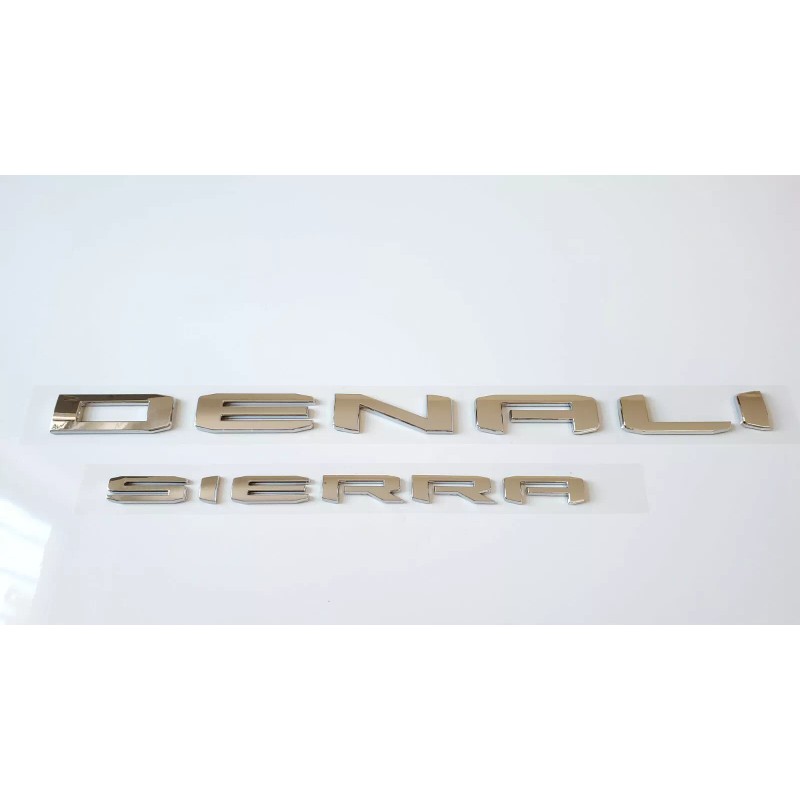 GMC Chrome Door DENALI HD Rear DENALI SIERRA Emblems GMC
