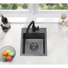 Comllen 15”x15” Black Drop In Bar Sink, Stainless Steel Small