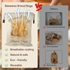 Beeswax Bread Bags for Sourdough, 2 Pack Reusable Bread Bag