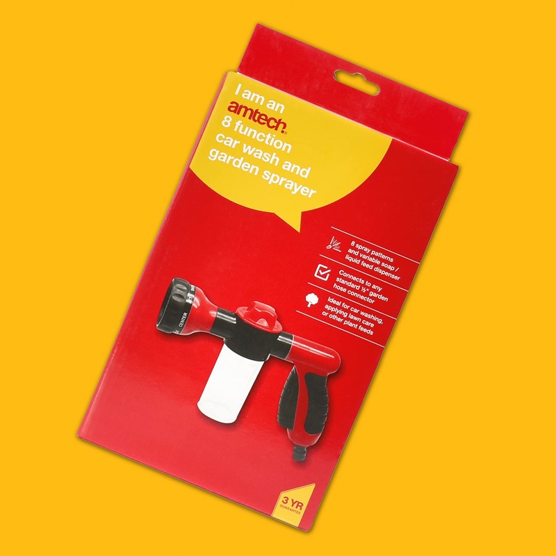 Amtech S5536 8 Function car wash and Garden Sprayer