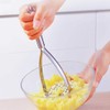 Potato Masher,Professional 18-10 Stainless Steel Potato Masher,Garlic Press,Cooking and Kitchen