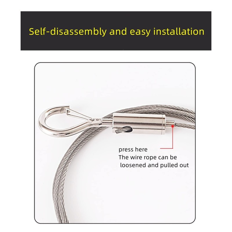 2Pcs Adjustable Picture Hanging Wire, GDQLCNXB Frame Kit Heavy Duty