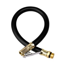 WEAVERBIRD Schwarz Reifenfüller 37cm Inflator Pumpe Schlauch Schlauch mit Ventil Reifenfüller Schlauch Gummi-Luftschlauch Pumpe von Fahrrad Moto Auto reifen futter Werkzeug Ersatzschlauch Druckpistole