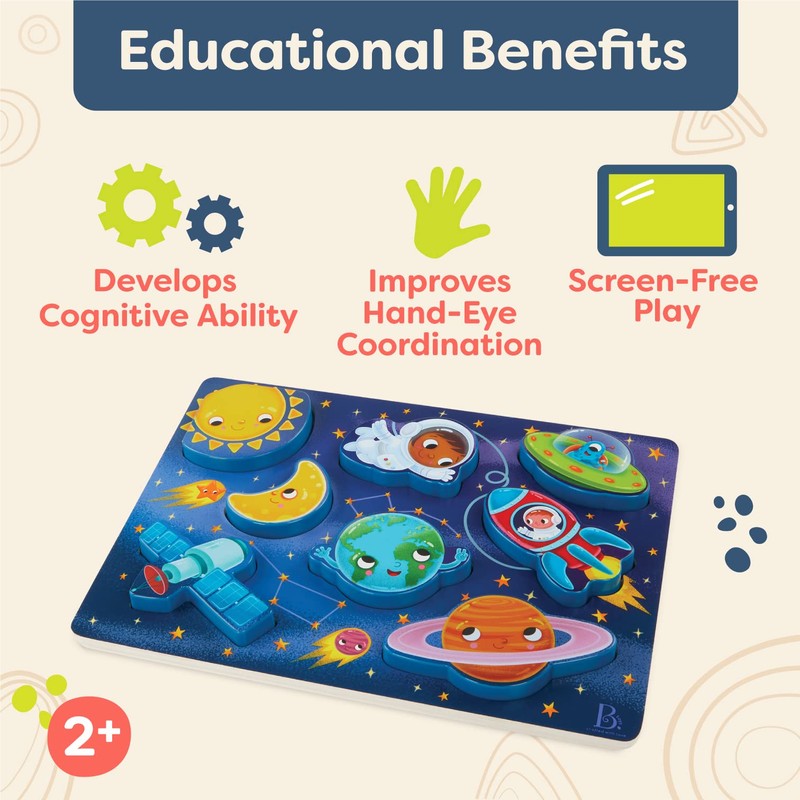 B. toys- Peek & Explore - Outer Space- Chunky Puzzle