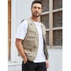 Gihuo Men's Fishing Vest Utility Safari Travel Vest with Pockets