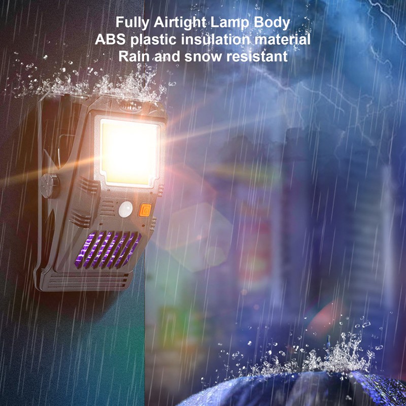 Clip On Solar Wall Lamp Motion Sensor Waterproof Portable Bug