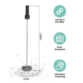 Maestri House Rechargeable Milk Frother Whisk Rods (2 Pcs). Compatible with MMF-BX07, MMF-BX07-L, MMF-BX07-A and MHMF06.