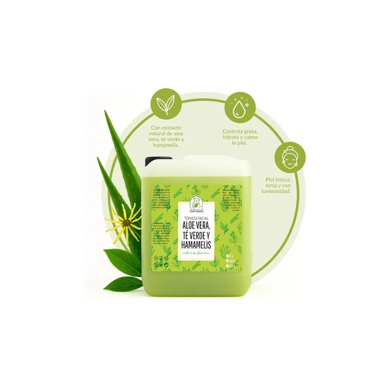 Tónico Facial De Aloe Vera, Té Verde & Hamamelis (5
