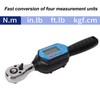 Digital Torsion Wrench 3/8in Drive Mini Calibrated Wrench with Buzzer