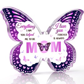 Mom Birthday Gifts from Daughter Son, Mom Gift Ideas, Gifts for Mom - Butterfly Acrylic Decorations - Mothers Day Christmas Thanksgiving Valentines