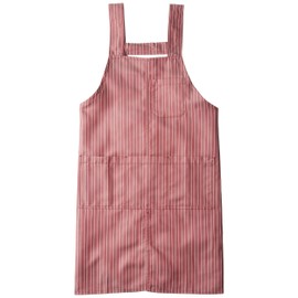 Kazen AMZ-APK489 AMZ-APK489 H-Type Bib Apron, Wine Stripe (APK489-S81)