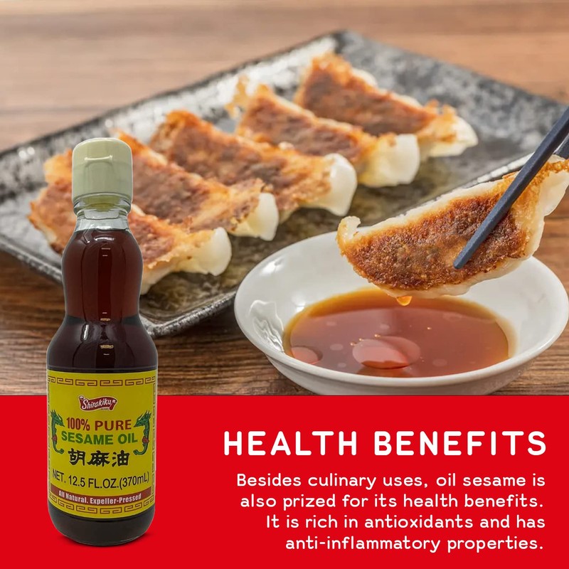 SHIRAKIKU Sesame Seed Oil, 370 ML
