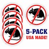 Unbranded/Generic NO RATS Funny Hard Hat Stickers / EDC Toolbox Foreman Welding Laborer Decals 5pk