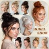 CJL HAIR Small Messy Bun Hair Pieces for Women Thin