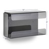 Practicon Tinted Acrylic Glove Box Holder, Wall Mount Horizontal or