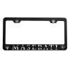 KA Laser Engraved Maserati Mirror Matte Black License Plate Frame
