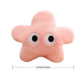 XIZHI 22'' Cute Star Plush Toys Stuffed Animals Star Plushies Cute and Soft Star Pillow Cushion for Kid Bedroom Home Office and Christmas Birthday Decor
