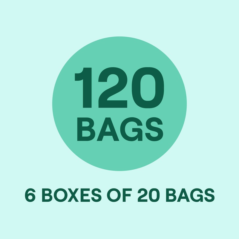 Seventh Generation Kitchen Garbage Bags 13 Gallon Pack of 6