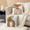 Alynsehom Boho Abstract Throw Pillow Covers 18x18 Outdoor Sun Sunset