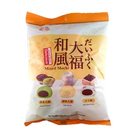 Royal Family Mixed Matcha, Milk & Red Bean Mochi, Rice, 250 g, (Pack of 1)