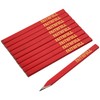 Faithfull FSC Wood Carpenters Pencils 10 Pack - Medium (Red)