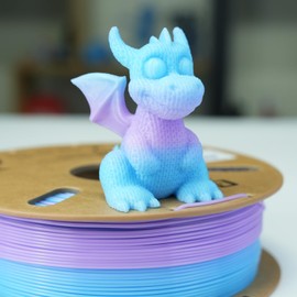 GratKit Gradient PETG Filament, Color Change 3D Printer Filament 1.75mm, 1kg, Multicolor PETG Translucent Gradient Blue Purple