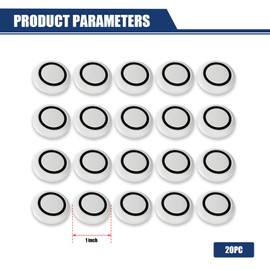 ZKFAR 20 PCS Dot Anti-Collision Car Door Protector Stickers, Vehicle Bumper Protector, Self Adhesive Car Bumper Pad, Car Door Shock Pad, Universal for Most Cars, Trucks, SUVs (White)