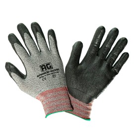 ADVANCED GLOVES – NiTex P-200 Nylon Nitrile Gloves, Breathable Nitrile Foam Coated Utility Gloves for Insulated Grip, Grey, 12-Pair, Medium