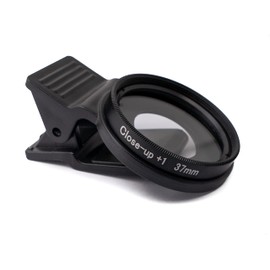 SYSTEM-S Macro Lens + 1 Zoom Close Up Filter with Clip in Black