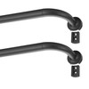 Lwiiom 2 Pack Wrap Around Curtain Rod for Windows 28