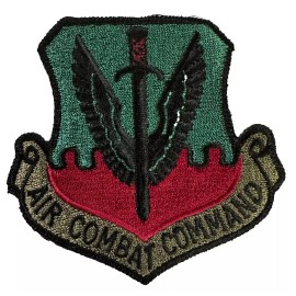 Unbranded VINTAGE USAF AIR FORCE: AIR Combat Command SUBDUED BDU Patch / ORIGINAL MILITARY